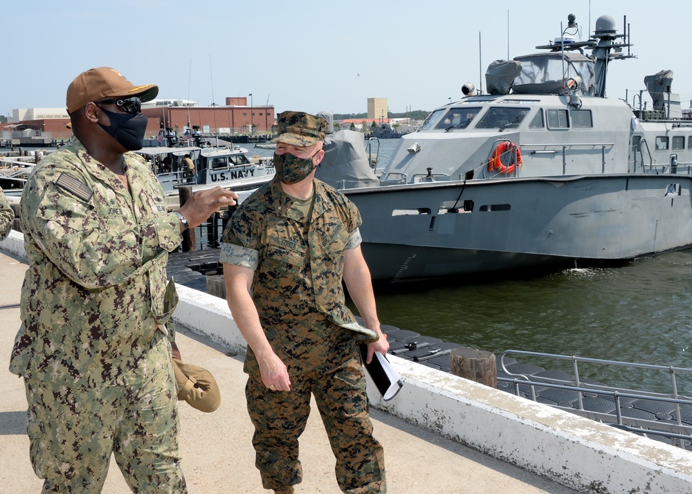 Deputy Commander, Marine Forces Command (MCF) for Mobilization visit to Navy Expeditionary Combat Command