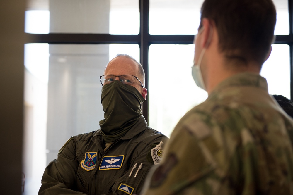 The 8th Air Force command team visits Whiteman Air Force Base