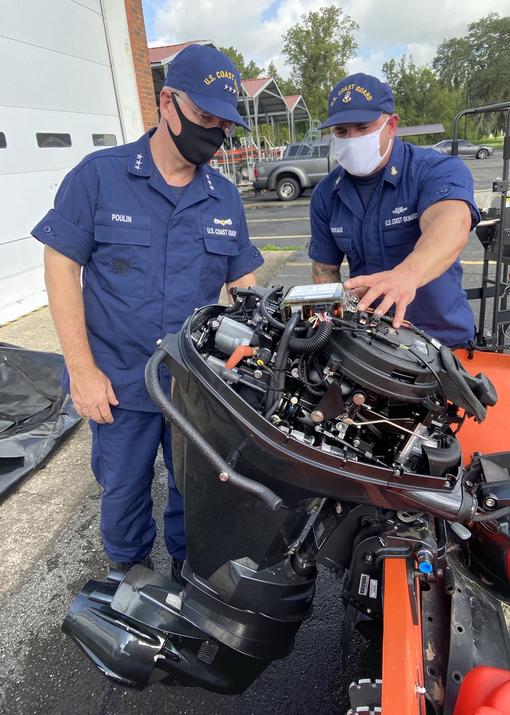 Coast Guard Atlantic Area Commander gets overview of Combat Rubber Raiding Crafts in New Orleans