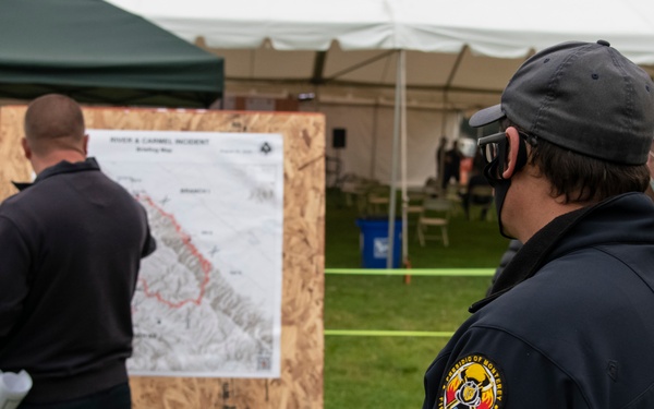 Presidio of Monterey firefighters help combat River and Carmel fires in Monterey County