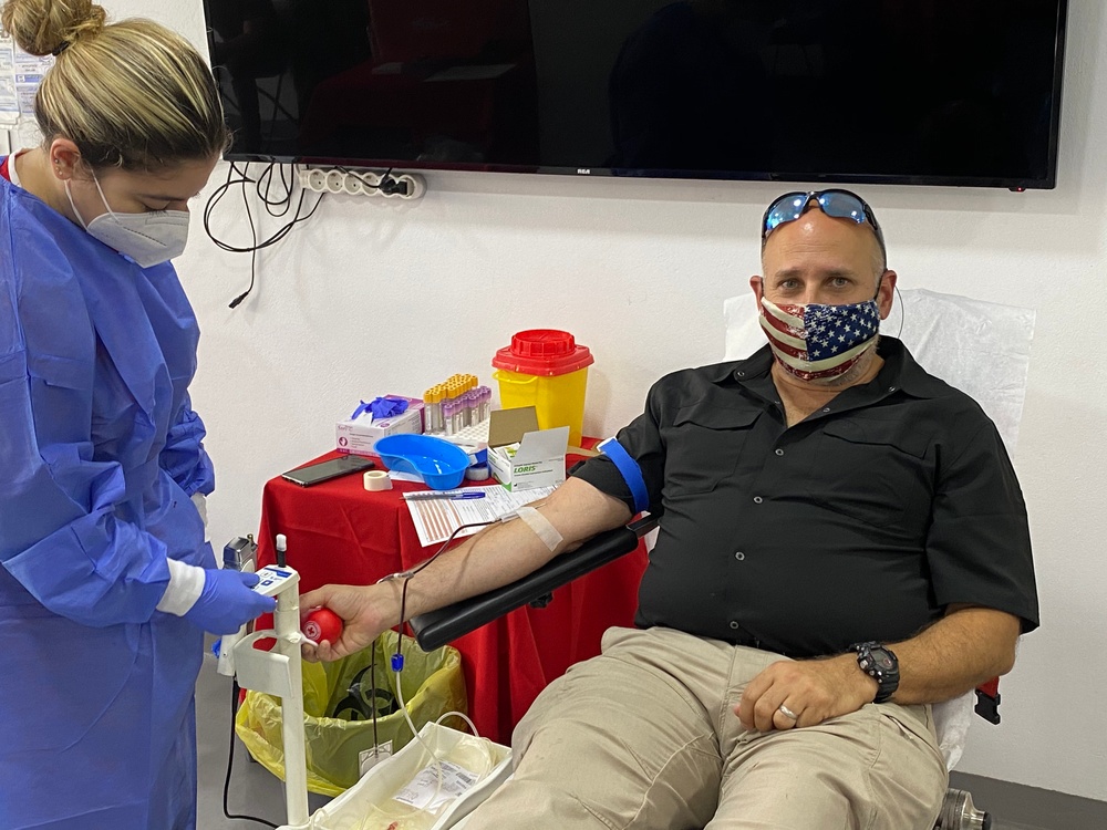 Acting AAID visits Beirut Red Cross Blood Donation Center