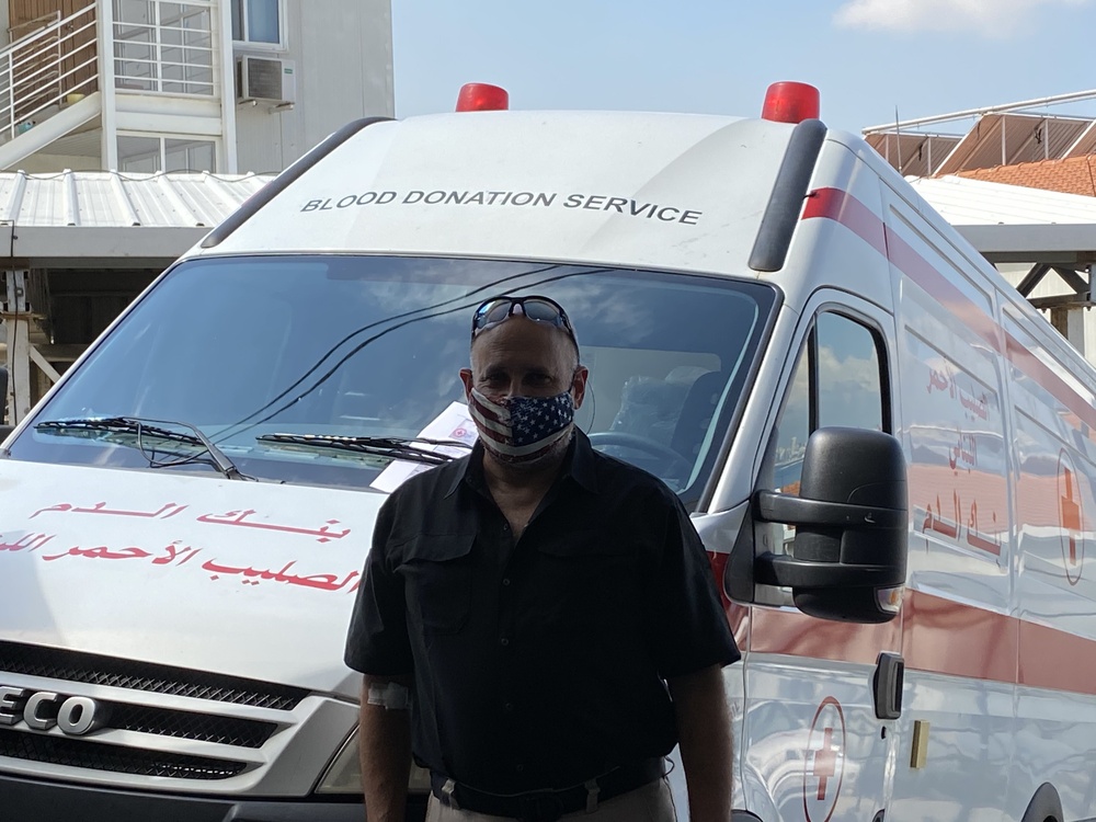 Acting AAID visits Beirut Red Cross Blood Donation Center