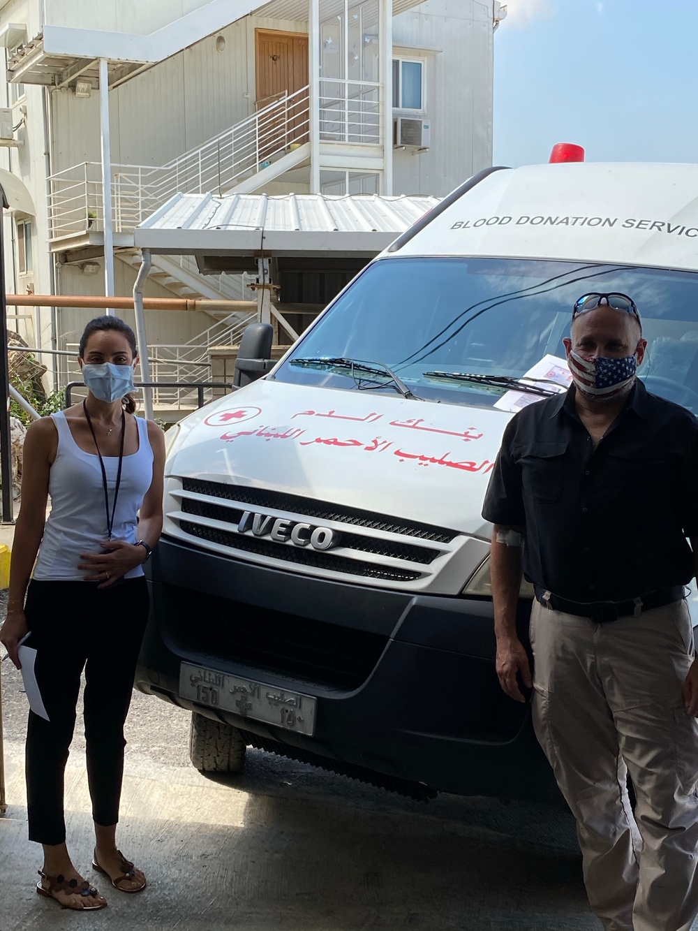 Acting AAID visits Beirut Red Cross Blood Donation Center