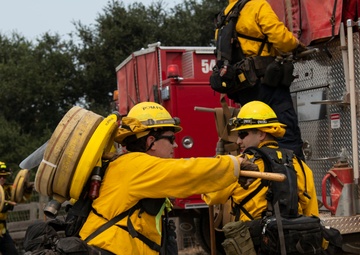 Presidio of Monterey firefighters help combat River and Carmel fires in Monterey County