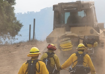 Presidio of Monterey firefighters help combat River and Carmel fires in Monterey County