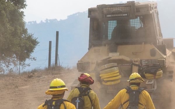 Presidio of Monterey firefighters help combat River and Carmel fires in Monterey County