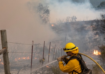 Presidio of Monterey firefighters help combat River and Carmel fires in Monterey County