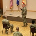 Command Sergeant Major of Army Reserve speaks with troops at Fort McCoy