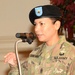 CSM Marissa Cisneros takes charge as the Logistics NCOA commandant