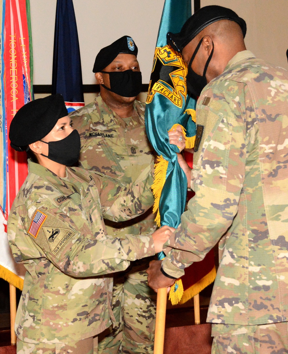 CSM Marissa Cisneros takes charge as the Logistics NCOA commandant