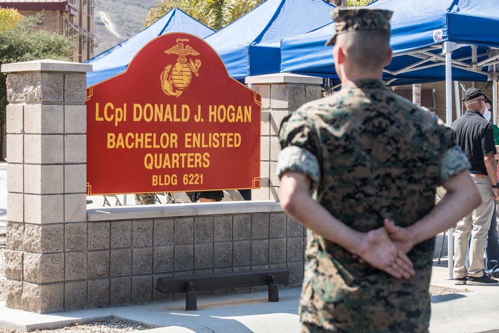 Lance Cpl. Donald J. Hogan's Re-dedication Ceremony, 1st Battalion, 5th Marine Regiment