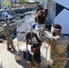 National Guard Soldiers Conduct Temperature Screening At Harbor