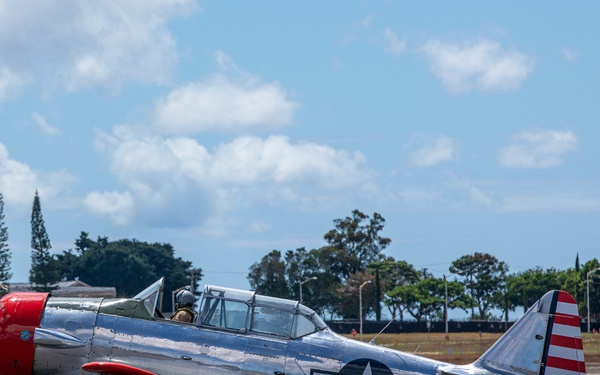 Warbirds Arrive to Wheeler Army Airfield for the 75th Commemoration of the End of WWII
