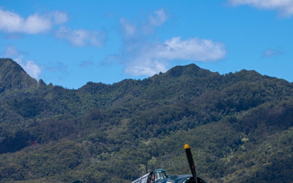 Warbirds Arrive to Wheeler Army Airfield for the 75th Commemoration of the End of WWII