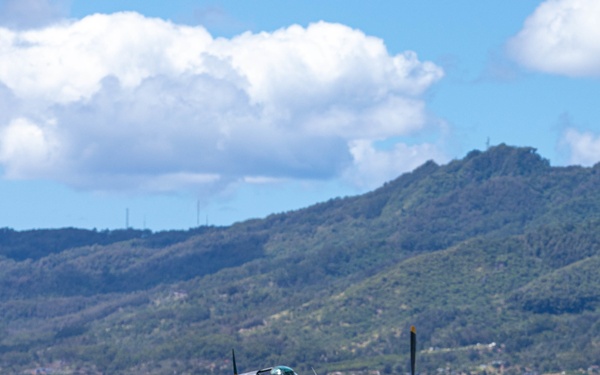 Warbirds Arrive to Wheeler Army Airfield for the 75th Commemoration of the End of WWII