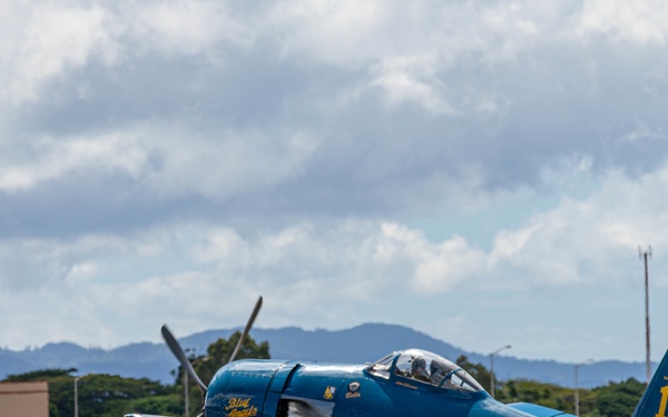 Warbirds Arrive to Wheeler Army Airfield for the 75th Commemoration of the End of WWII