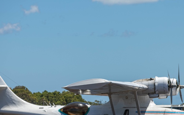 Warbirds Arrive to Wheeler Army Airfield for the 75th Commemoration of the End of WWII