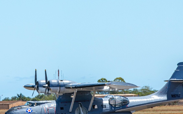 Warbirds Arrive to Wheeler Army Airfield for the 75th Commemoration of the End of WWII