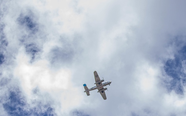 Warbirds Arrive to Wheeler Army Airfield for the 75th Commemoration of the End of WWII