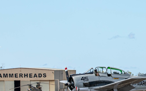 Warbirds Arrive to Wheeler Army Airfield for the 75th Commemoration of the End of WWII