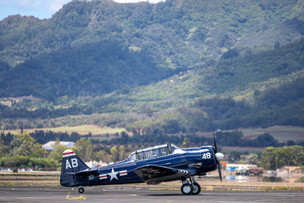 Warbirds Arrive to Wheeler Army Airfield for the 75th Commemoration of the End of WWII