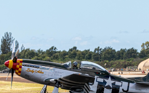 Warbirds Arrive to Wheeler Army Airfield for the 75th Commemoration of the End of WWII