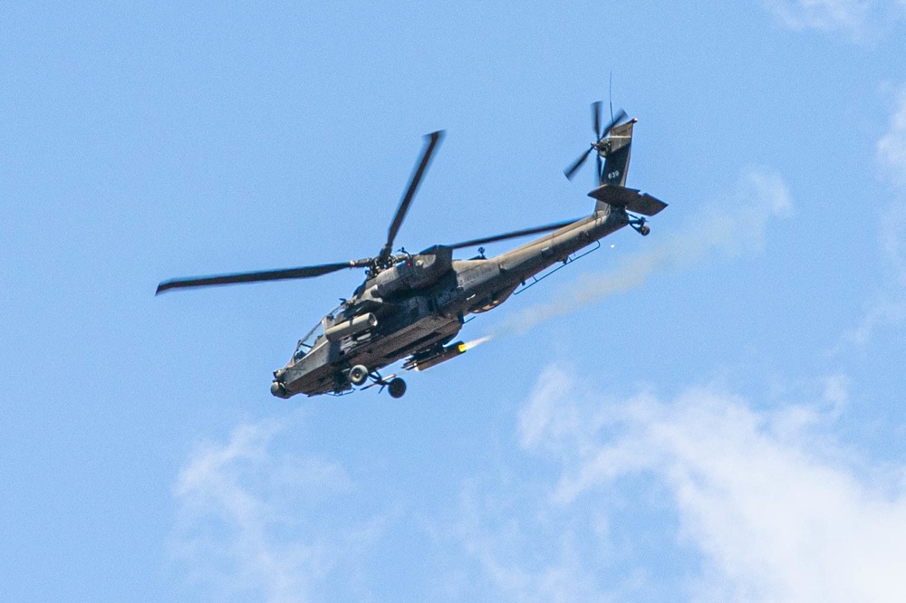AH-64 Apaches Aerial Gunnery at PTA