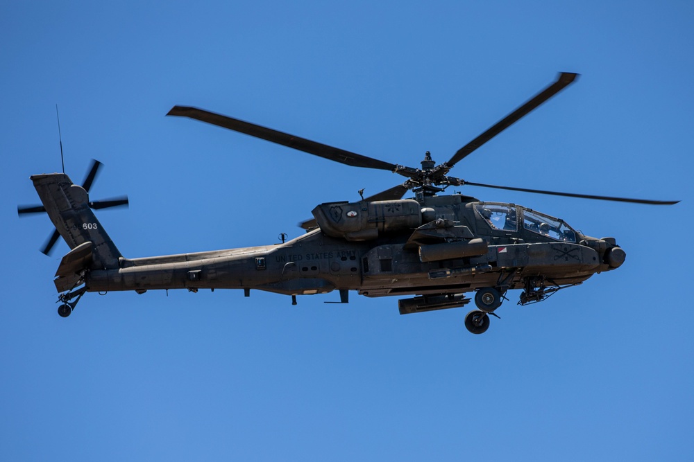 AH-64 Apaches Aerial Gunnery at PTA