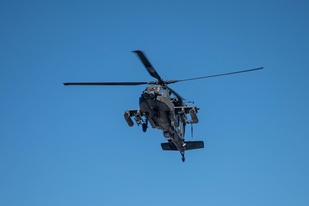AH-64 Apaches Aerial Gunnery at PTA