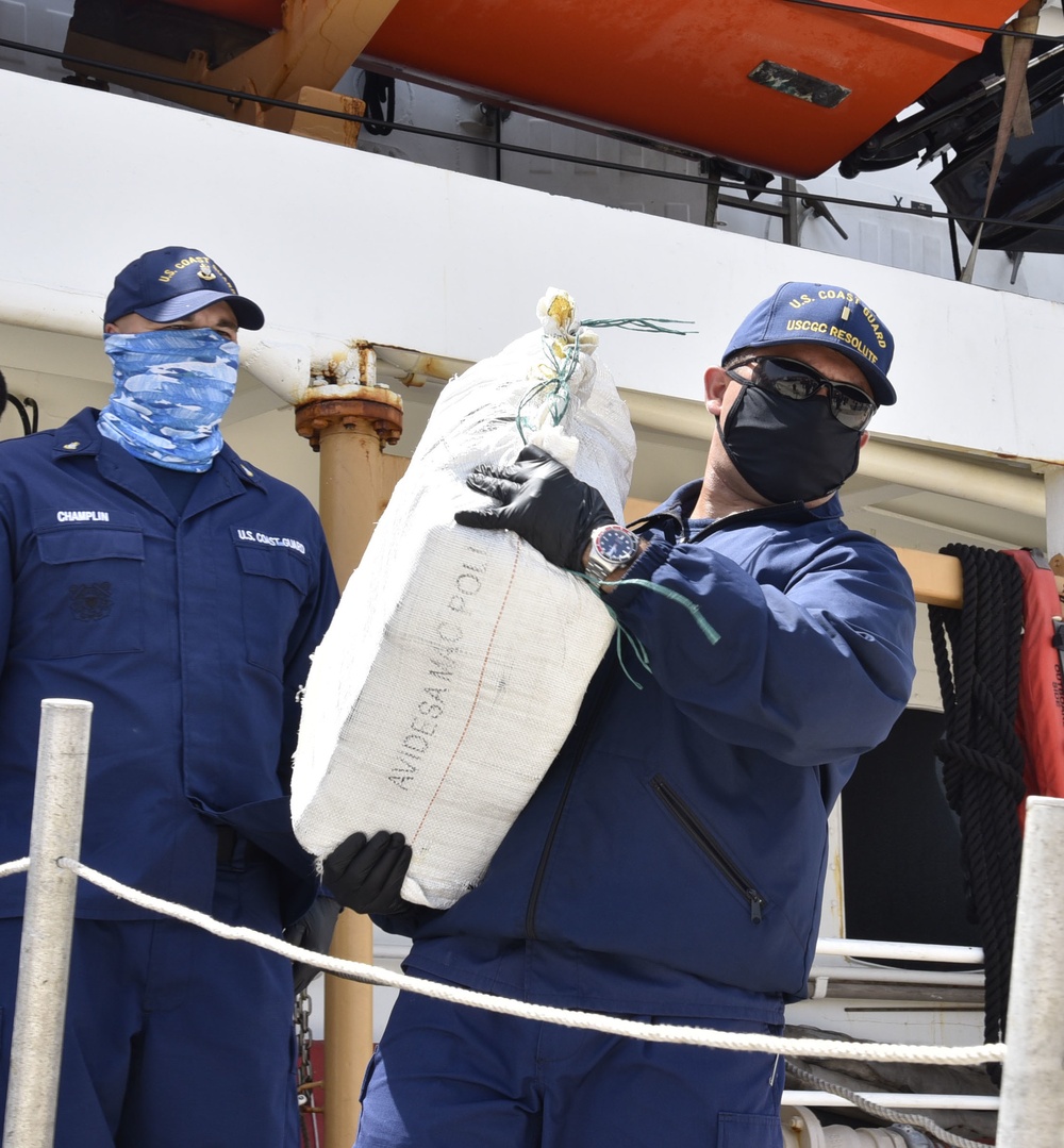 U.S. Navy, Coast Guard apprehend 3 smugglers, seize $6 million in cocaine following interdiction of smuggling go-fast in the Caribbean Sea