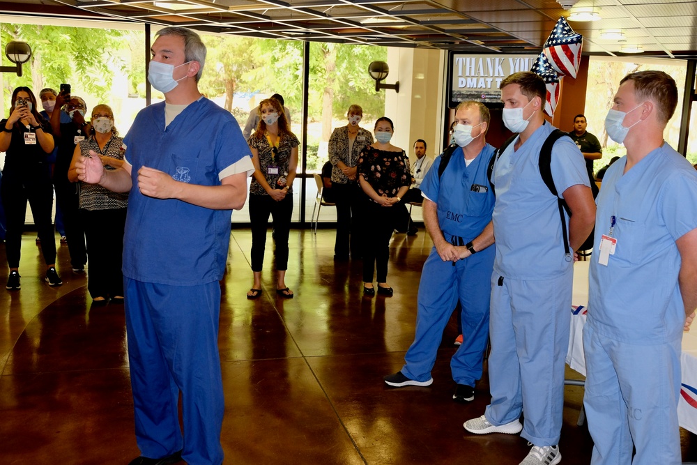 Eisenhower Hospital bids farewell to the medical providers, support staff of COVID Theater Hospital-1