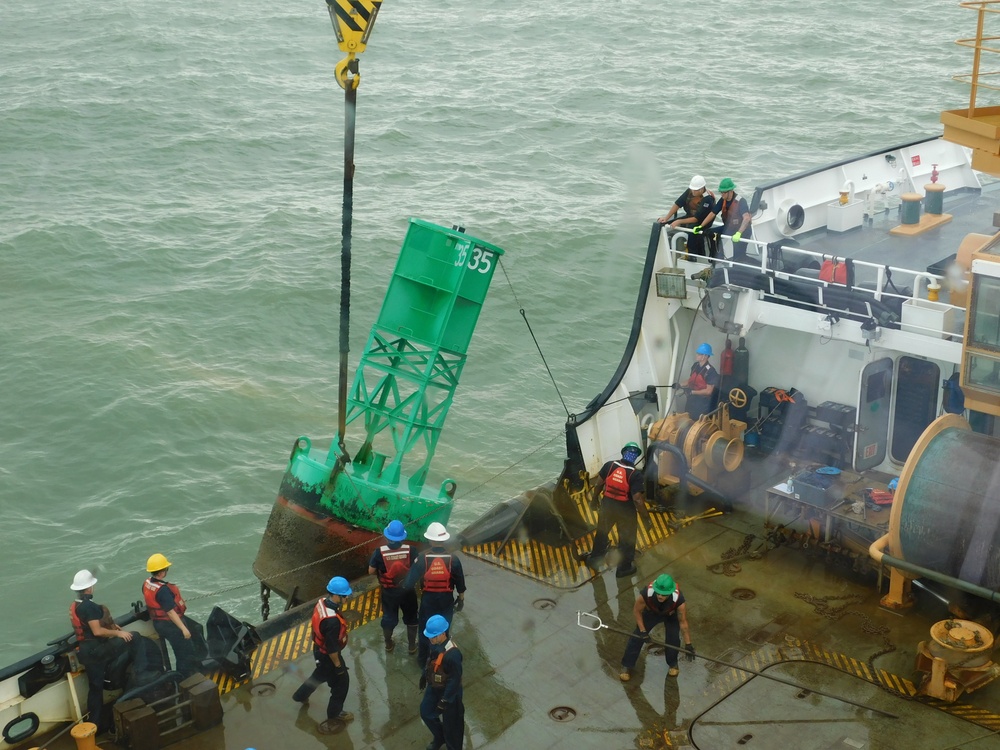 Coast Guard corrects aids to navigation after Hurricane Laura