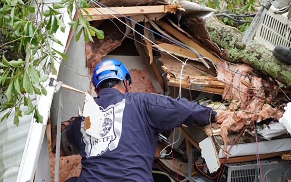 Indiana TF 1 Searches a Damaged Structures