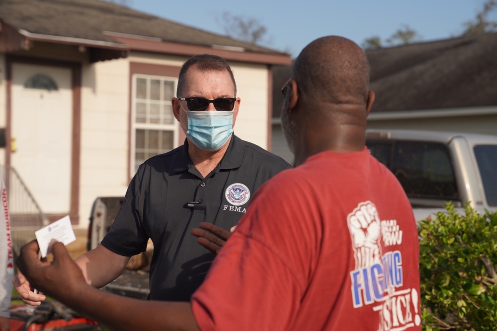 FEMA Administrator Views Hurricane Laura Damage in Lake Charles