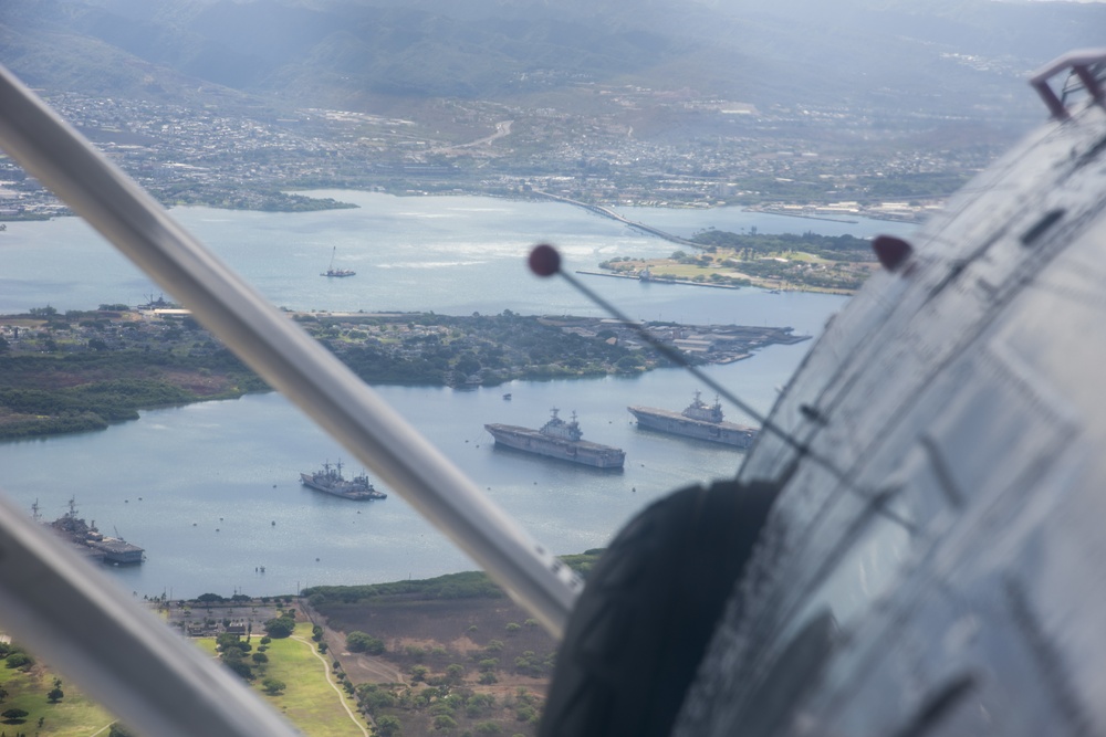 WWII-Era Warbirds Fly Over Hawaii