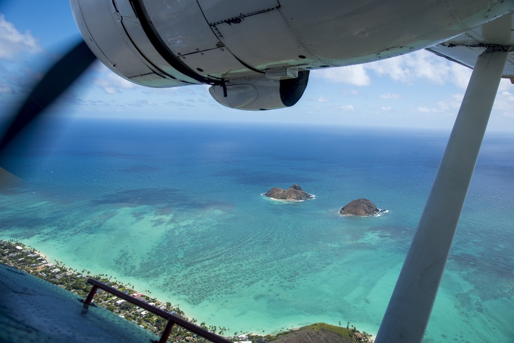 WWII-Era Warbirds Fly Over Hawaii