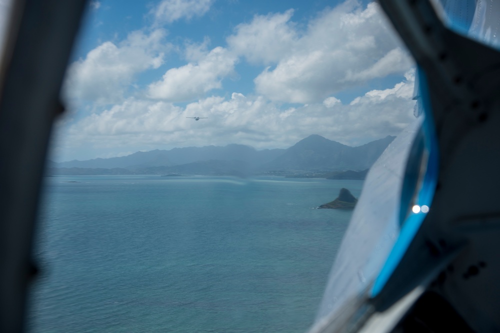 WWII-Era Warbirds Fly Over Hawaii