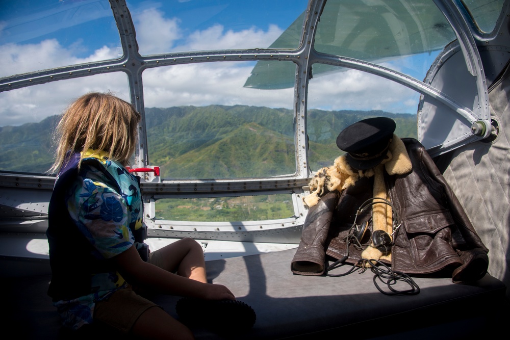 WWII-Era Warbirds Fly Over Hawaii