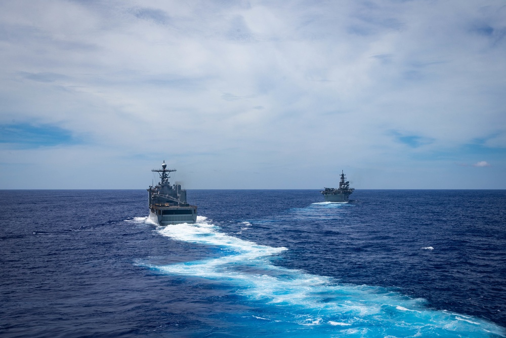 America Amphibious Ready Group on the horizon