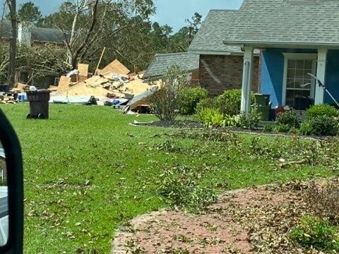 Coast Guard crew assess damage following Hurricane Laura in Lake Charles, Louisiana