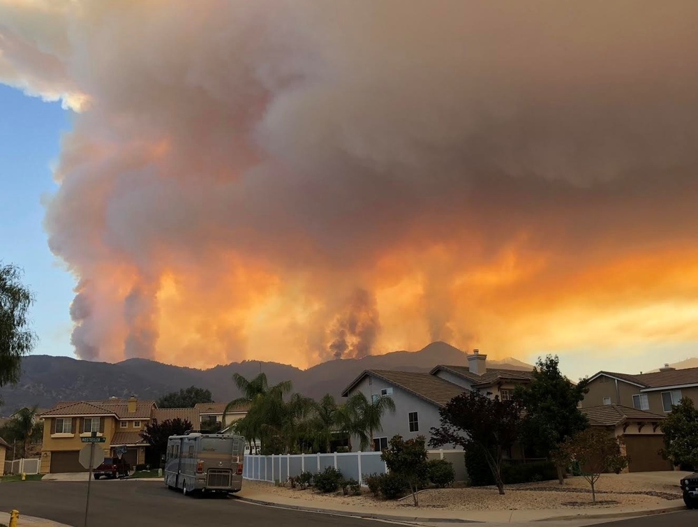 Holy Fire Rages Over Neighborhoods