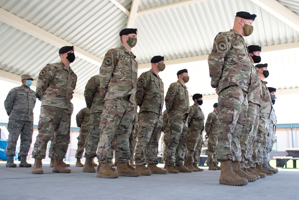 102nd Intelligence Wing holds send-off ceremony for deploying Airmen