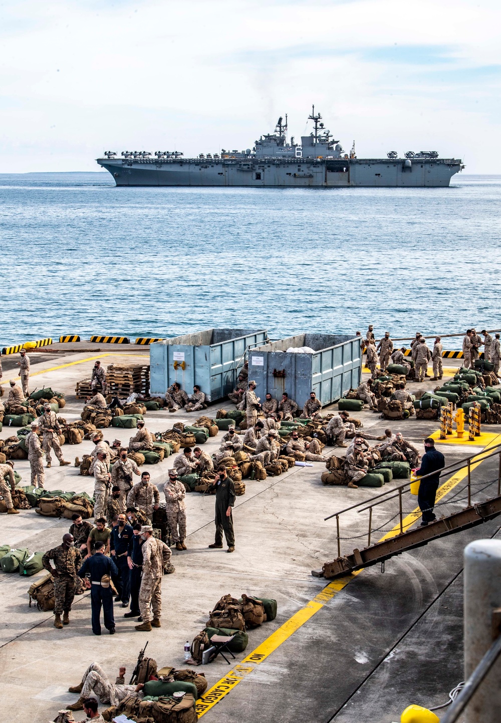 Marines with Battalion Landing Team, 2nd Battalion, 4th Marine Regiment, 31st Marine Expeditionary Unit Embark USS Germantown (LSD 42) Marines with Battalion Landing Team, 2nd Battalion, 4th Marine Regiment, 31st Marine Expeditionary Unit Embark USS Germantown (LSD 42)