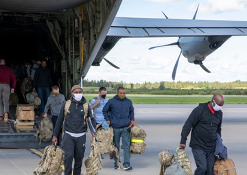 U.S. Soldiers arrive for live-fire exercise in Estonia