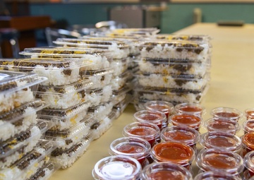 Wired Bean volunteers prep meals for Kadena Airmen