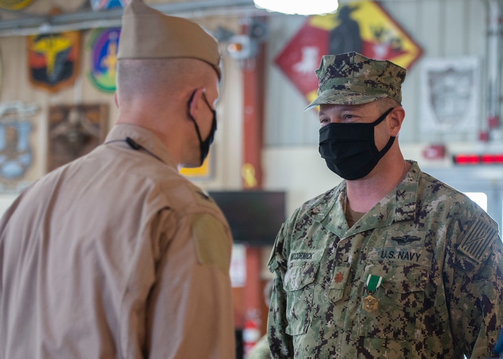 CAMP LEMONNIER HOLDS AWARDS CEREMONY PINNING SAILORS, SOLDIERS