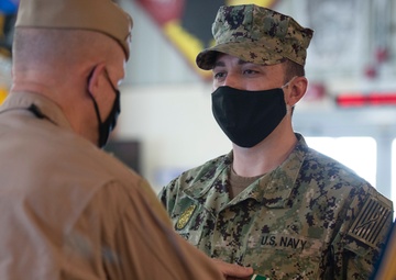 CAMP LEMONNIER HOLDS AWARDS CEREMONY PINNING SAILORS, SOLDIERS