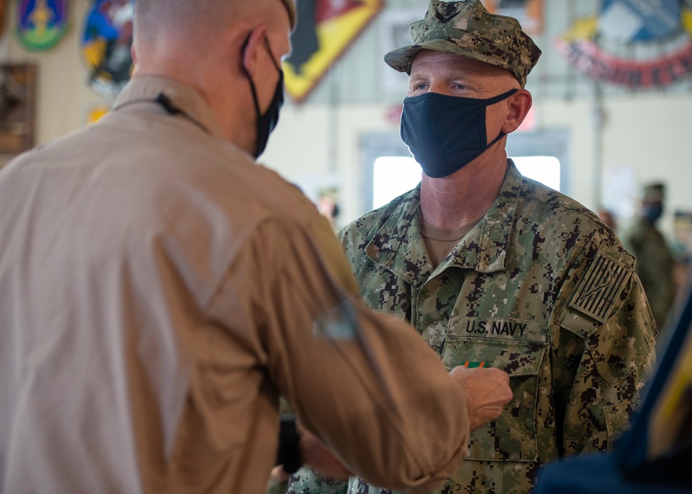 CAMP LEMONNIER HOLDS AWARDS CEREMONY PINNING SAILORS, SOLDIERS