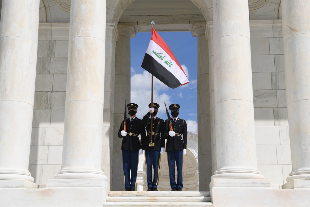 The Minister of Defence of Iraq, Full Honor Wreath Ceremony