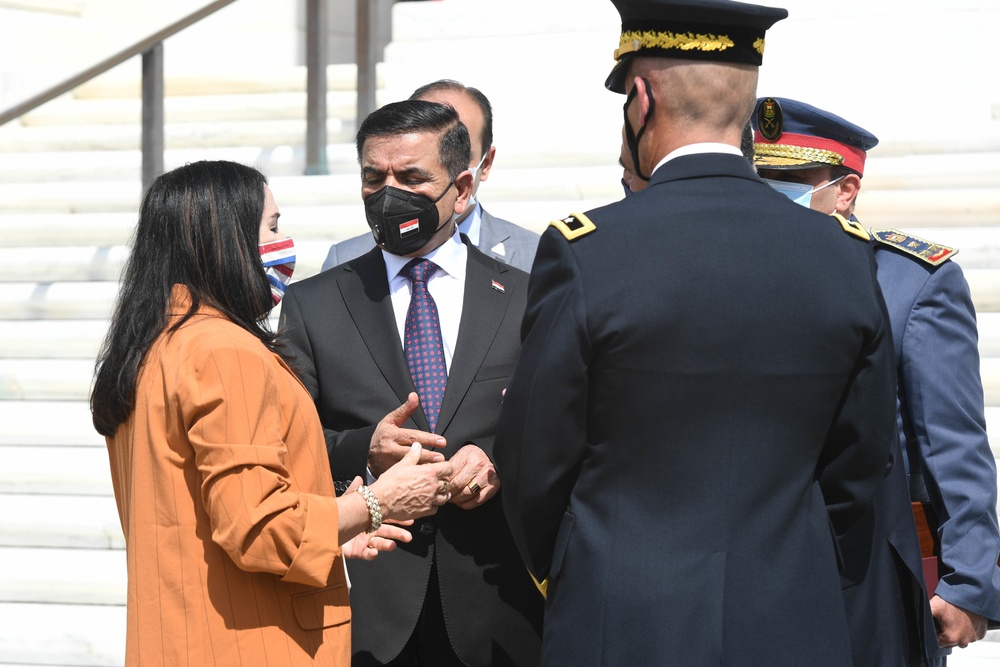 The Minister of Defence of Iraq, Full Honor Wreath Ceremony